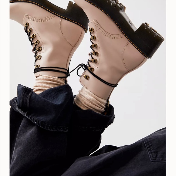 Dr. Martens Leona Platform Ankle Boots - Picture 3 of 3